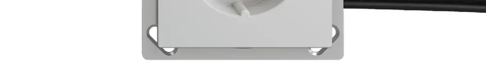 Prise INC EDIZIOdue T25 gris clair, pour câble plat Technofil 
