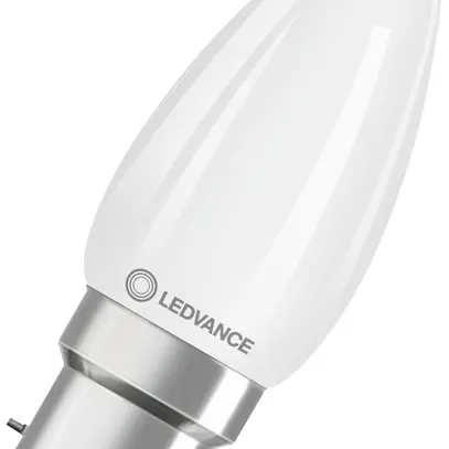Lampada LED LEDVANCE CLAS B B22d 4.8W 470lm 2700K REG 94mm B10.5 opaco 