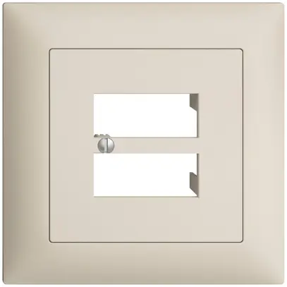 Kit frontale INC EDIZIOdue crema 88×88mm 4×RJ45 