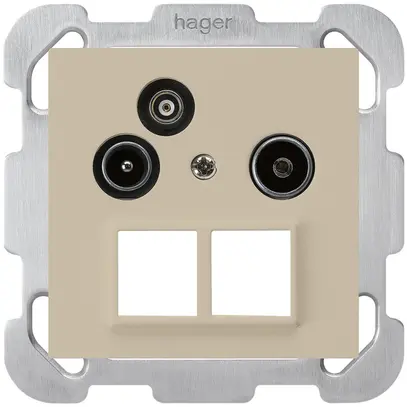 Prise pour antenne ENC R/TV-Données kallysto HMS B 2GHz 19db beige 
