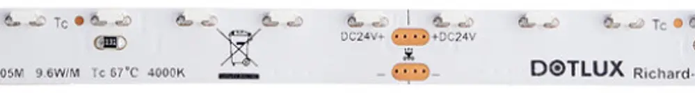 Fascia luminosa LED DOTLUX SIDEVIEW 24V 9.6W/m 790lm/m 4000K 5m 