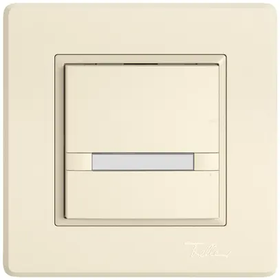 Poussoir KNX RGB ENC EDIZIO.liv SNAPFIX® capteur temp.s.LED étiqu.1× comm.2T cr 