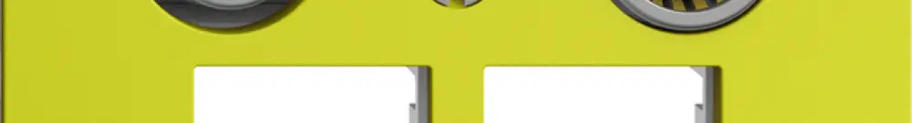 Presa multimedia EDIZIOdue F EASYNET 11dB, p.2×RJ45 S-One, lemon 