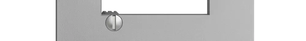 Placca frontale 2×RJ45 EDIZIOdue silver R&M swissline 