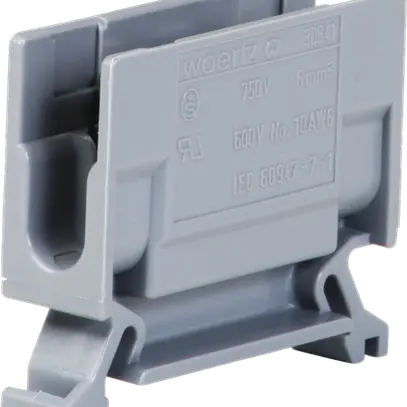 Morsetto di derivazione Woertz 2.5…6mm² 41A 750V vite 2×1 guida DIN 35mm gr 