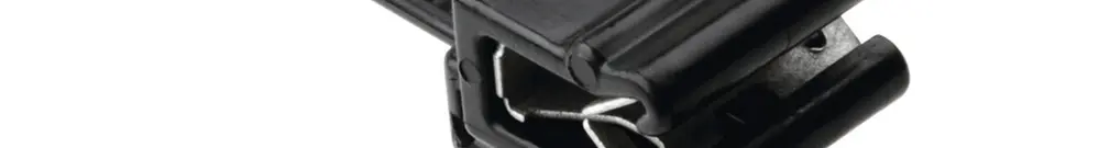 Clip d'arrêt avec collier EdgeClip T50ROSEC5A, latérale parallèle 1…3mm PA66HS 