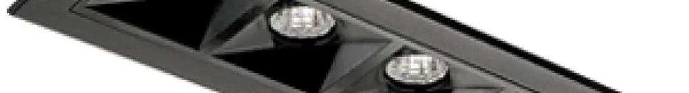 Plafoniera LED INS SG Inspire 8W 470lm 930 DALI 163×62mm nero 