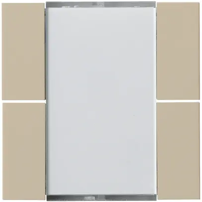Kit frontal Hager kallysto 4×KNX beige 