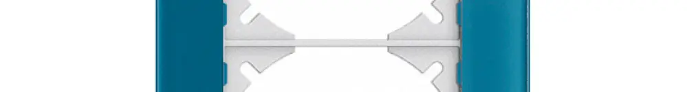 Telaio di cop. EDIZIOdue prestige 2×1 vetro indigo 