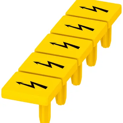 Étiquette d'avertissement PX WS PT 6 flèche 8.2mm jaune/noir 