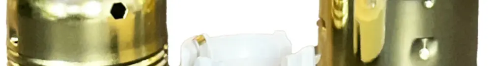 Portalampada Elektrogros portalampada a vite E27 ottonato 