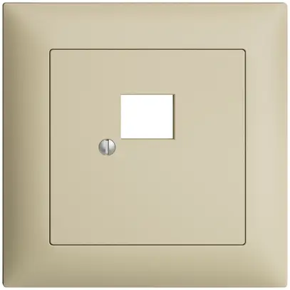 Kit frontal ENC EDIZIOdue vanille 88×88mm 1×RJ45 