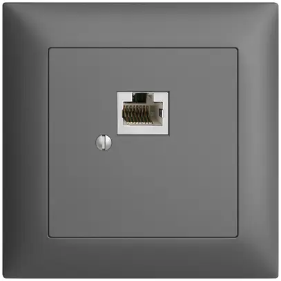 Scatola INC 1×RJ45/s 8P EDIZIOdue grigio scuro R&M swissline 