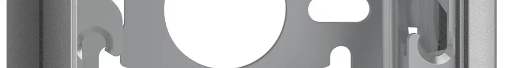 Cappa con piastra di base 54mm EDIZIOdue silver 