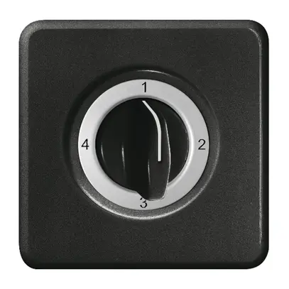 Kit frontale INC 4-1-2-3 nero per interr.rotativo 