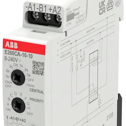 Télérupteur ABB E260CA-16-10 1UM 8…240VUC/16A 4000W 1F 