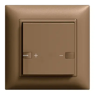 Poussoir ENC ZEP variateur univ. 1c/1t avec LED EDIZIOdue coffee 