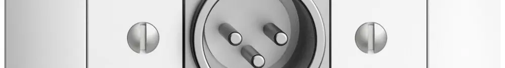 Prise ENC XLR avec fiche EDIZIOdue blanc 