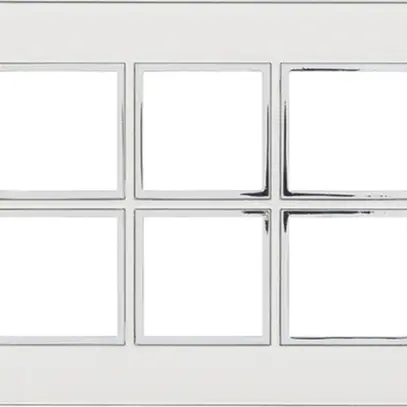 Intestazione INC Legrand Arteor 2×3, orizzontale, mirror white 