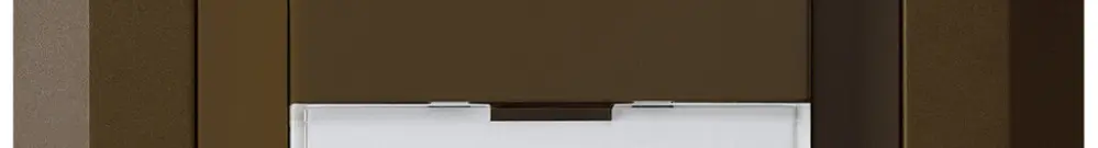 Tasto di suoneria INC A/1L kallysto.line marrone con porta-etichetta 37×15mm 