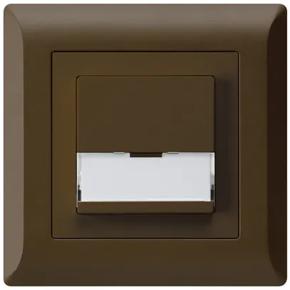 Tasto di suoneria INC A/1L kallysto.line marrone con porta-etichetta 37×15mm 
