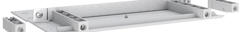 Paroi de séparation Schneider Electric Prisma XS, PVC horiz.1-p, p.prof.280 mm 