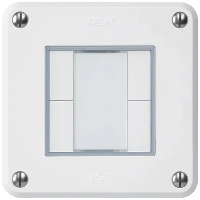 Tasto INC robusto A KNX 4× bianco s/e-link 