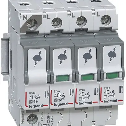 Protection surtension Legrand T2 3L+N, Imax.40kA 