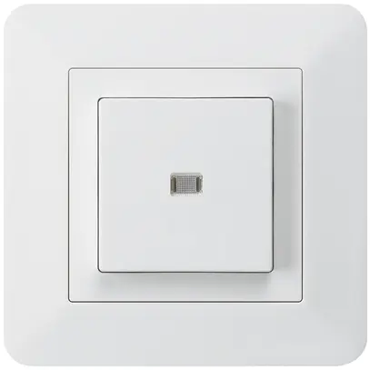 Pulsante luminoso INC kallysto.trend A-R/1P bianco 