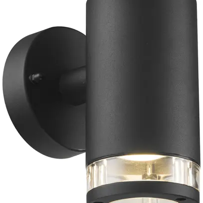 Applique Nordlux Birk 1×GU10 28W IP44 Ø90mm noir 