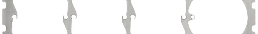 Placca di fissaggio Hager grigio, 1×4 orizz. 