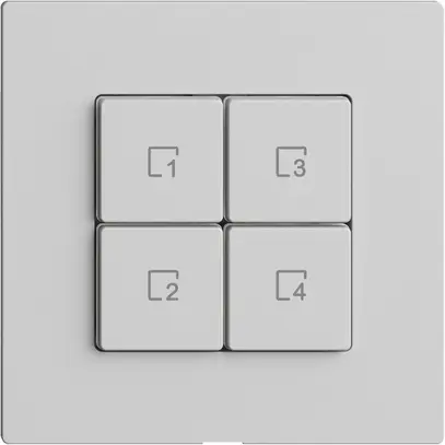 Pulsante scena 4 scene/4T WLAN Edue Wiser grigio chiaro 