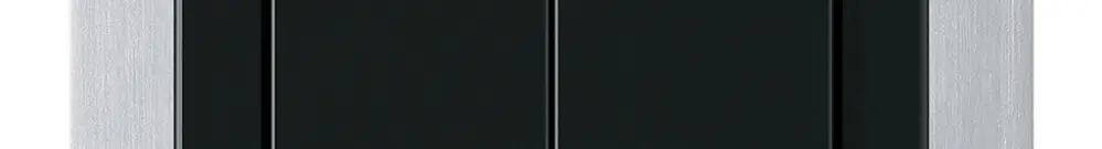 Pulsante KNX INC Hager BA basico B doppio 77×77mm nero 