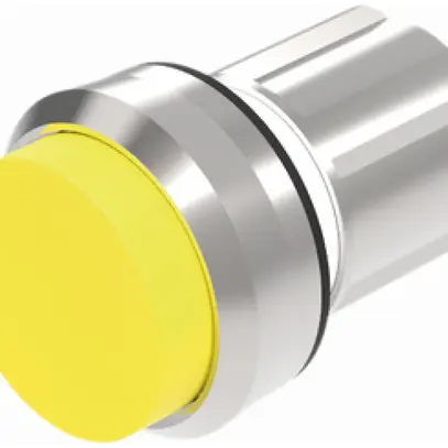 Pulsante INS EAO45, I, giallo, anello argento a rilievo 
