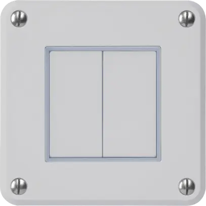 Interruttore INC robusto IP55 schema 3/pulsante grigio per combinazione 