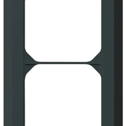 Telaio di copertura INC kallysto.line 4×1 nero 92×272mm 