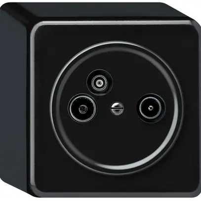 Presa antenna AP TV-R-dati origin cassetta passante 14dB 4dB nero 