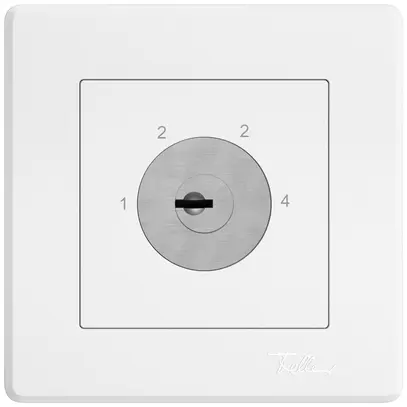Interruttore a chiave INC EDIZIO.liv c.KABA 1262KA/5000 4 liv.1P 1-2-3-4 77mm bi 