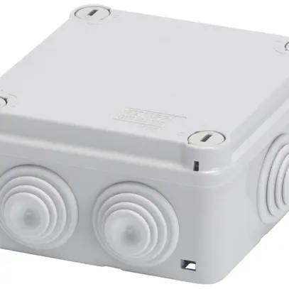 Scatola di derivazione AP GEWISS 120×120×58 coperchio sgan.rap. IP55 s.a. grigio 