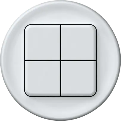 Pulsante KNX origin 4×tasti bianco 