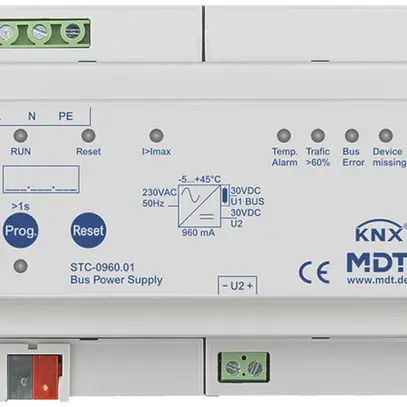 REG-Spannungsversorgung KNX MDT STC-0960.01 30V 960mA 1 Linie 1 Drossel 6TE 