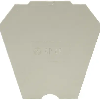 Paroi de fermeture Wieland 4mm² gris pour borne 2 étages 