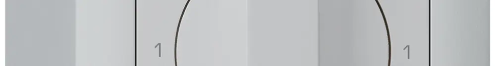 Interrupteur rotatif AP kallysto 0/1L gris clair avec manette 
