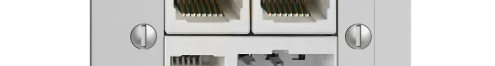 Scatola INC T+T/2×RJ45/RJ11/u ADSL ITplus EDIZIOdue grigio chiaro 