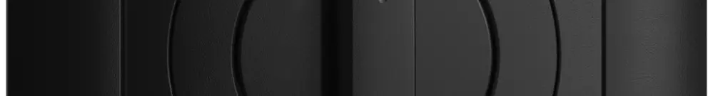 Kit frontal EDIZIOdue Auf->I<-Zu 88×88mm noir pour interr.rot. 