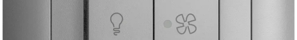 Kit frontal ENC EDIZIOdue silver 88×88mm bouton double 