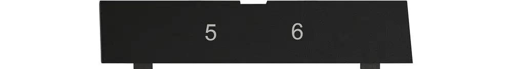 Targhetta per marcatura EDIZIO.liv nero 51×6×14mm 