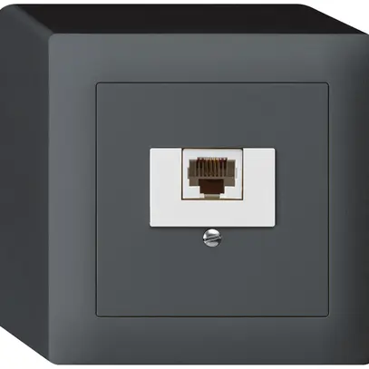 Scatola AP kallysto 1×RJ45u antracite 