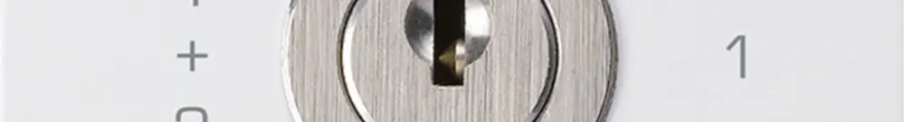 Intérieur interrupteur à clé kallysto 1/1L blanc avec serrure Kaba 8 
