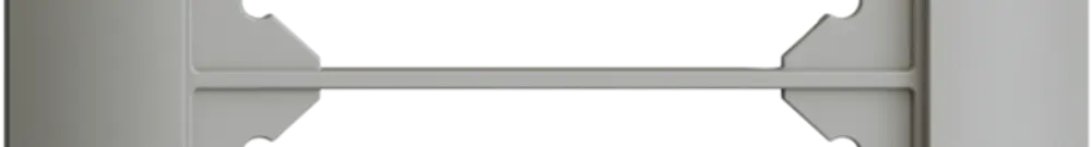UP-Kopfzeile EDIZIOdue SNAPFIX® 2×1 vertikal 88×148mm hellgrau 